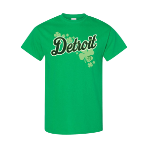 Detroit Script Irish Green Tee (65000)