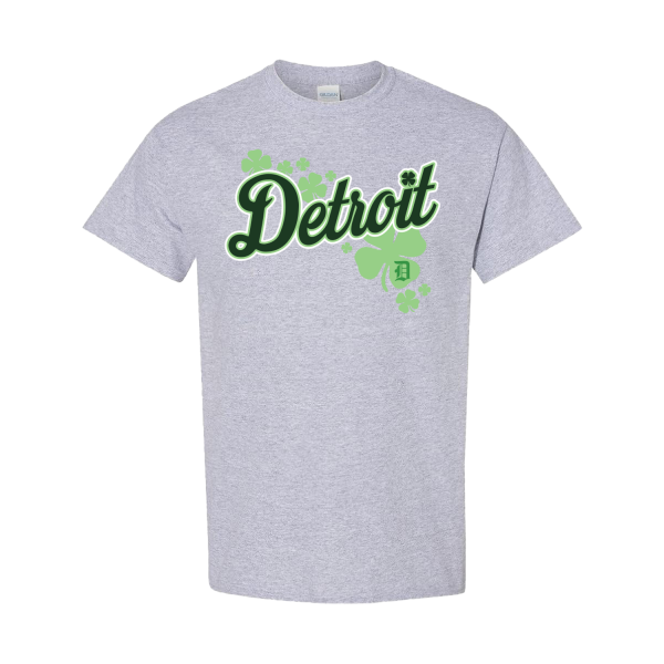Detroit Script Sport Grey Tee (65000)