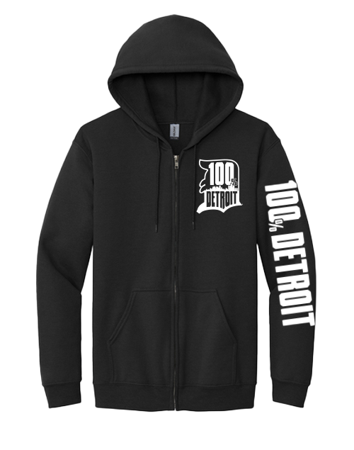 Black Zip-Up Hoodie