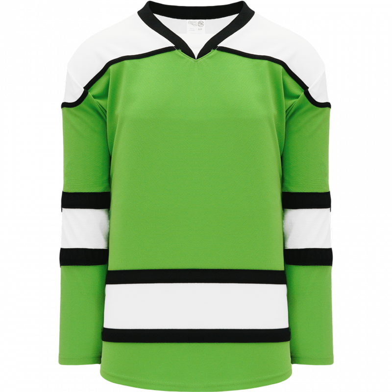 107- Lime Green, Black, White 