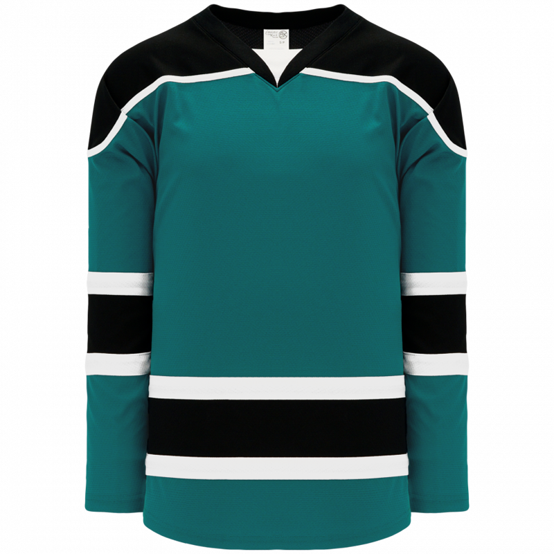 457 - Pacific Teal, Black, White