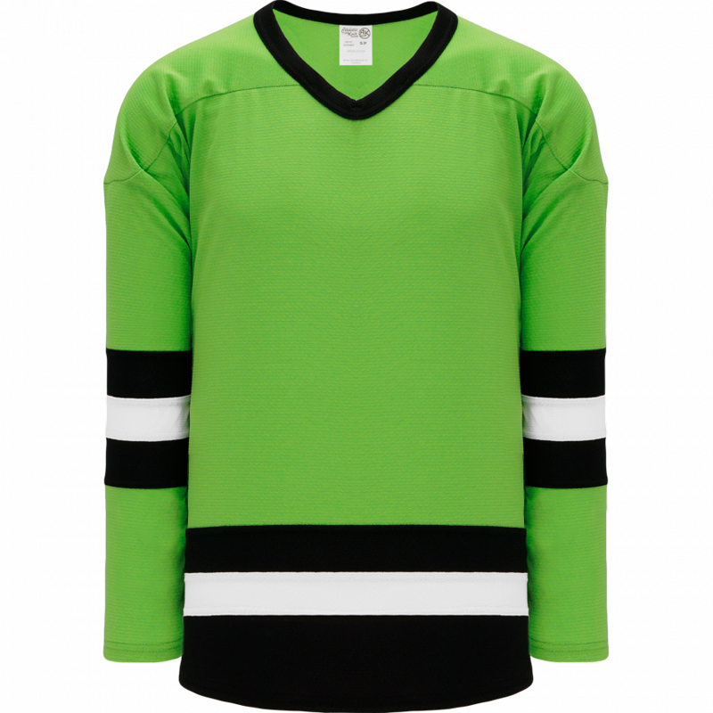 107-Lime Green, Black, White