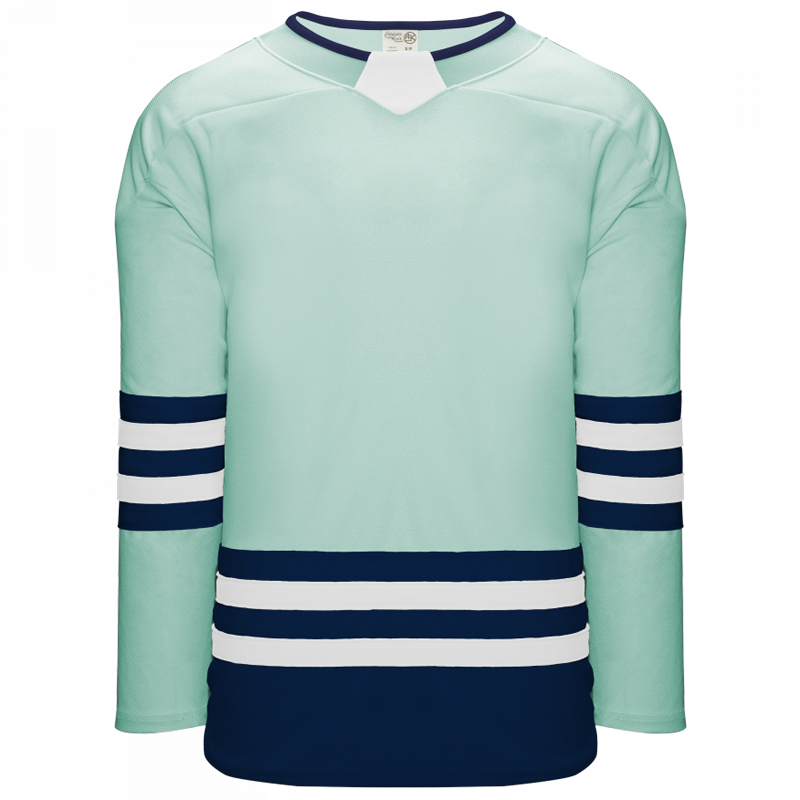 421 - Ice Blue, Navy, White