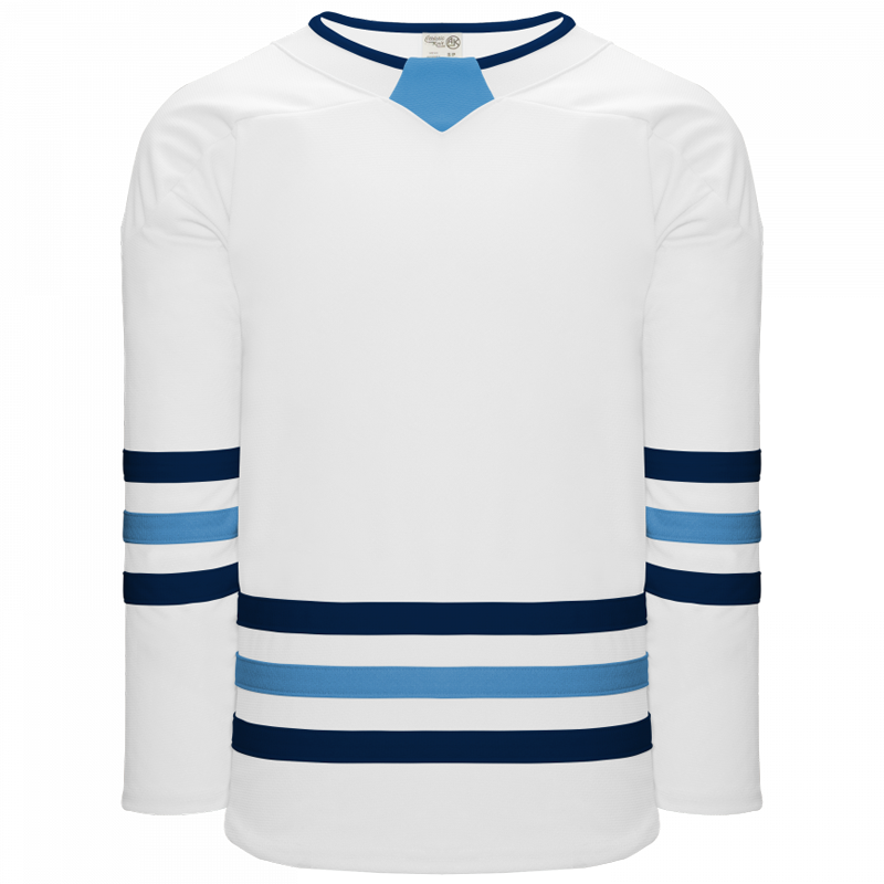 474 - White, Navy, Sky