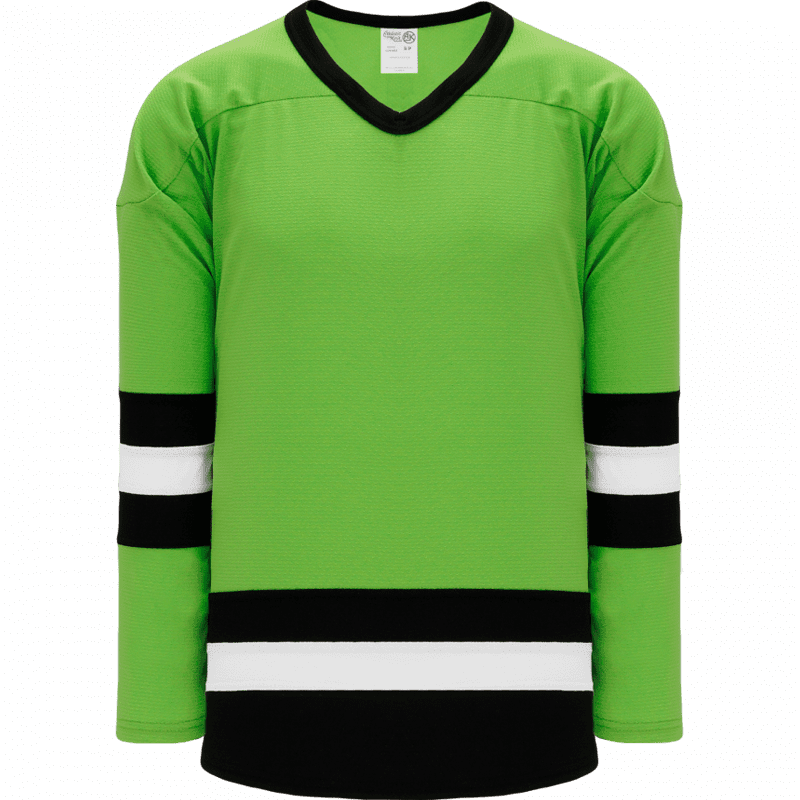 107-Lime Green, Black, White