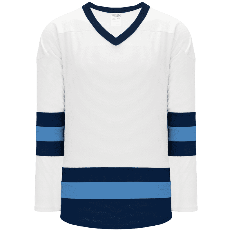 474 - White, Navy, Sky