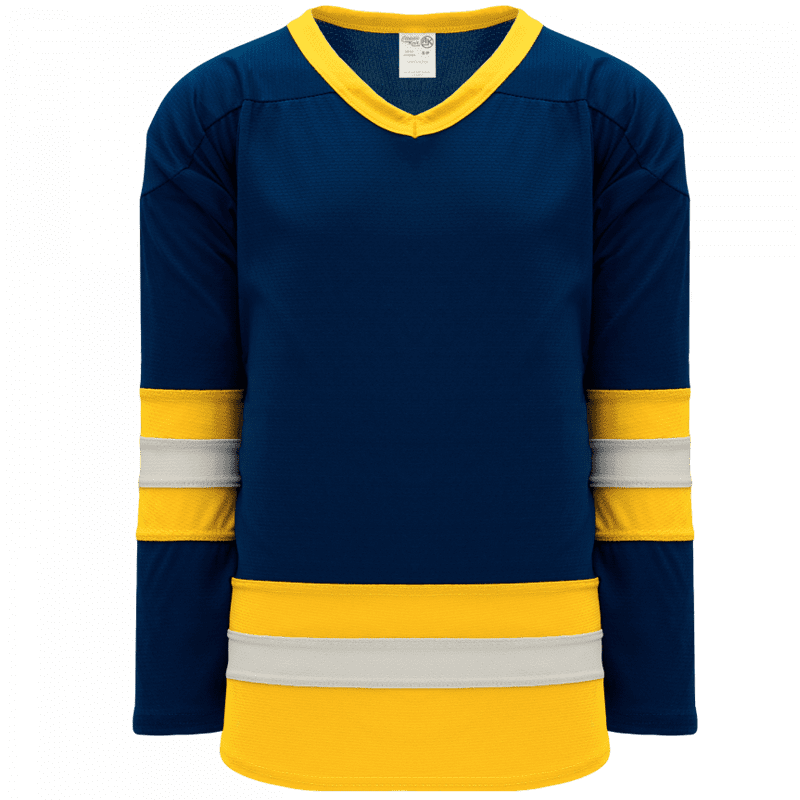 766 - Navy, Tuscan Gold, White