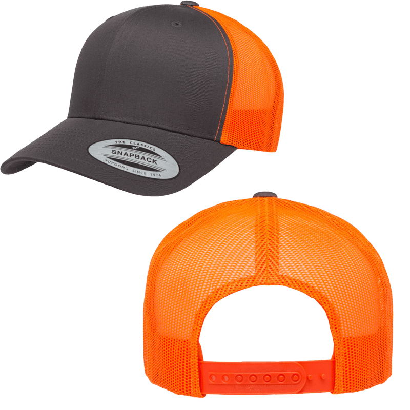 Charcoal/Neon Orange