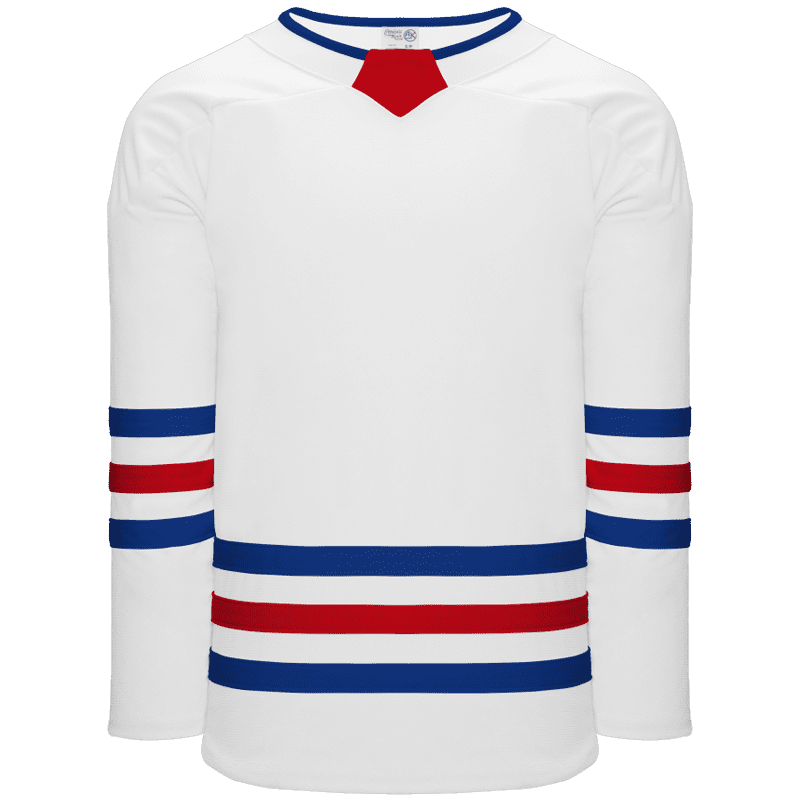 335 - White, Royal, Red