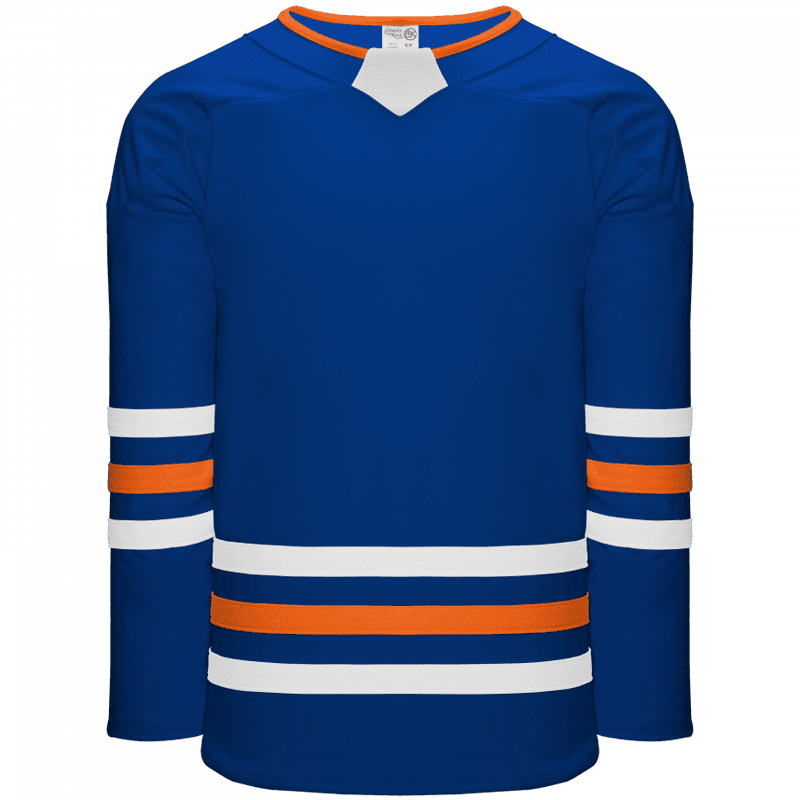 411- Royal, White, Orange