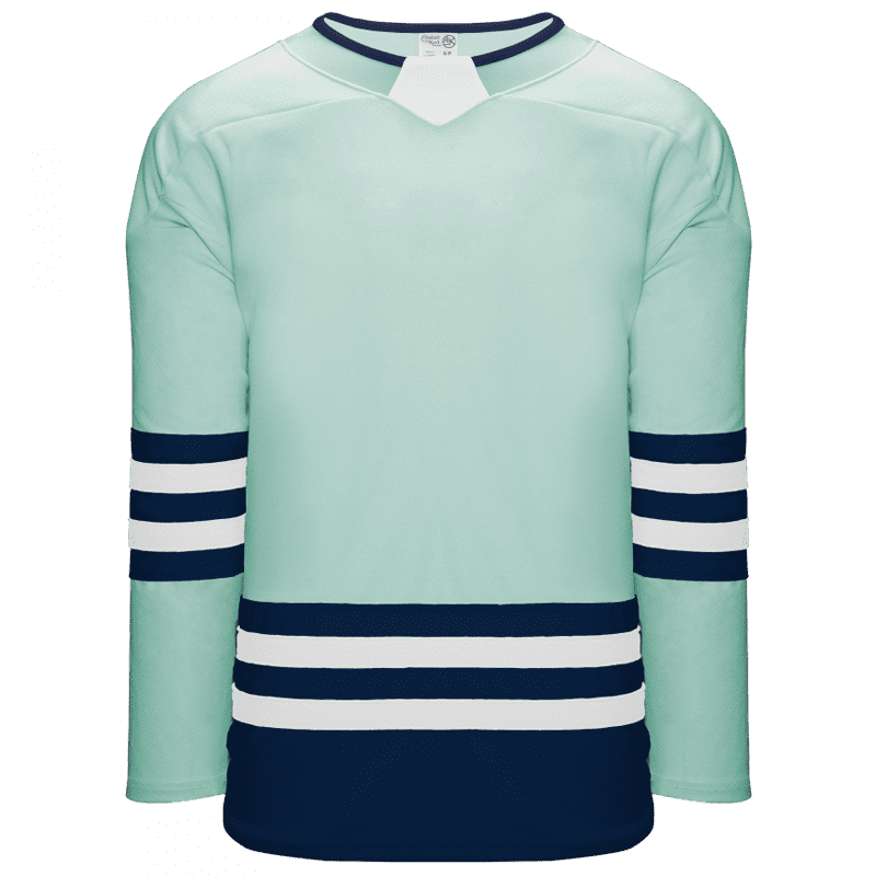 421 - Ice Blue, Navy, White