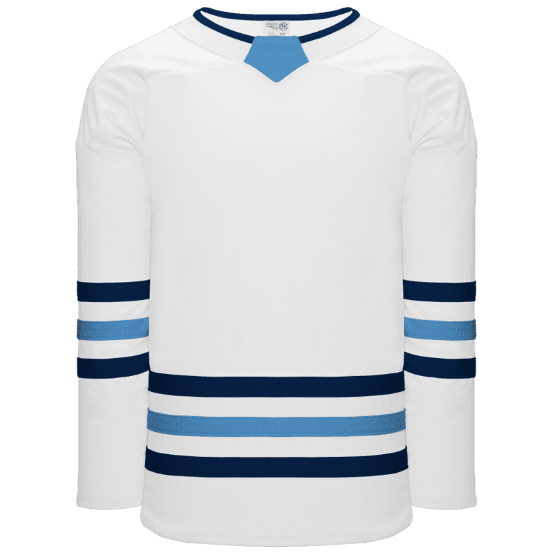 474 - White, Navy, Sky