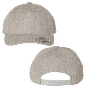 YP Classics Premium Five-Panel Curved Bill Snapback Cap