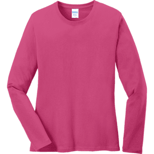 Port & Co Women's Long Sleeve Core Cotton Tee