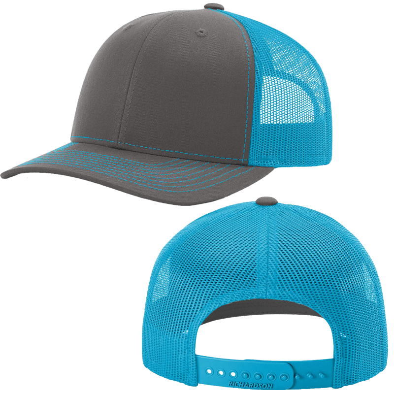 Charcoal/Neon Blue