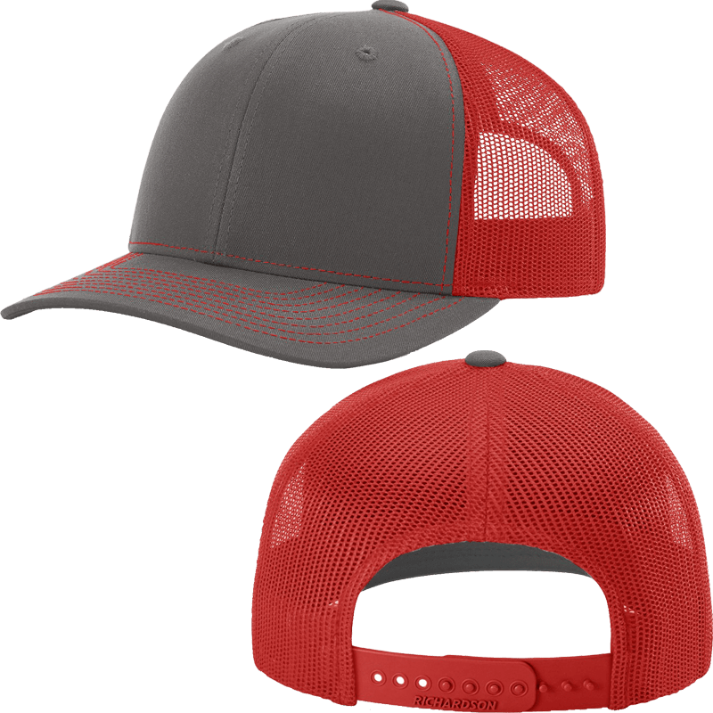 Charcoal/Red