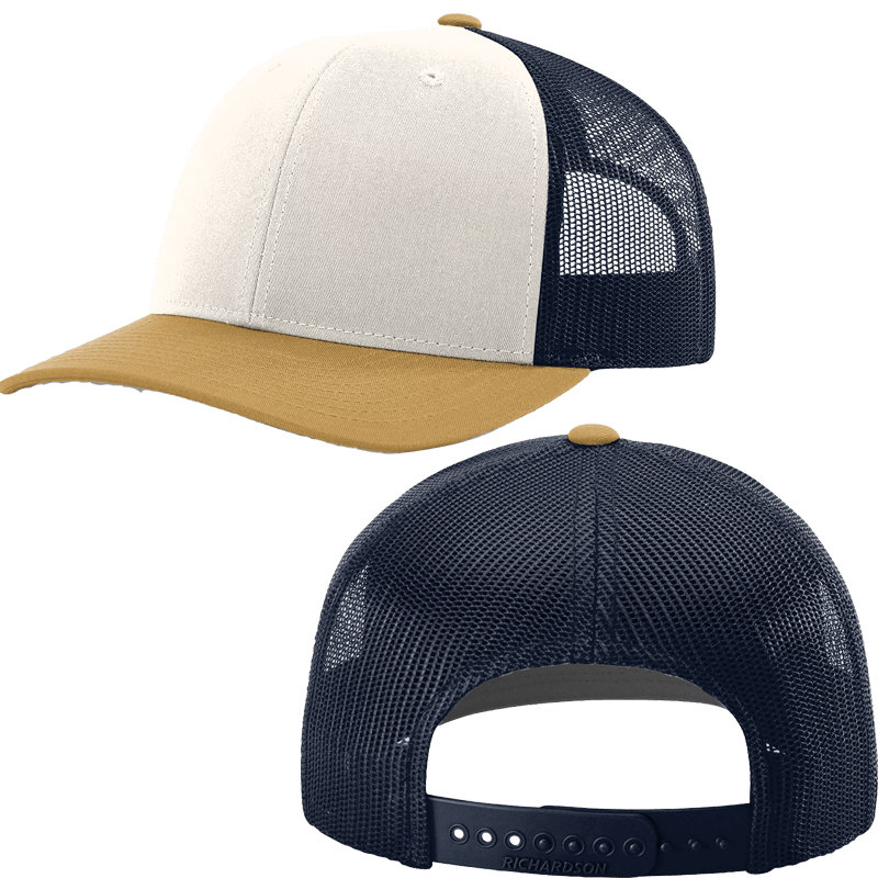 Cream/Navy/Amber Gold 
