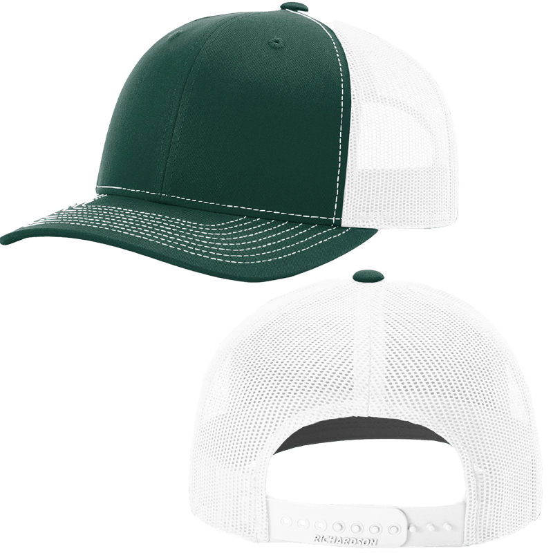 Dark Green/White