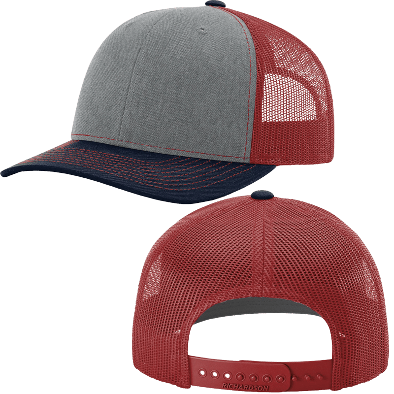 Heather Grey/Cardinal/Navy