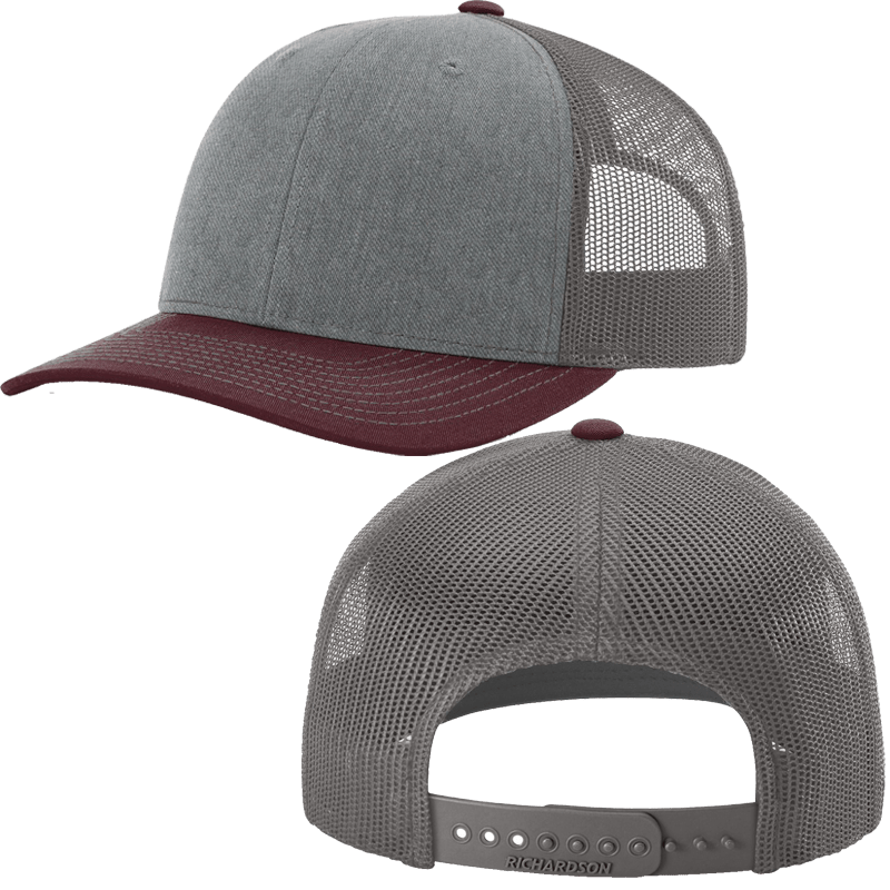 Heather Grey/Charcoal/Maroon