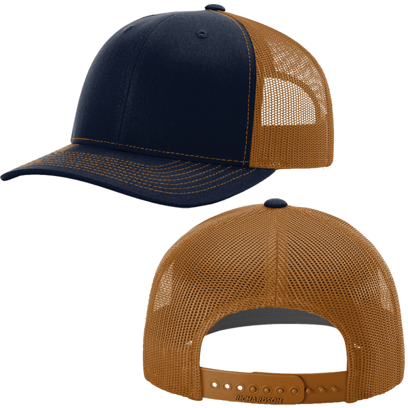 Navy/Caramel