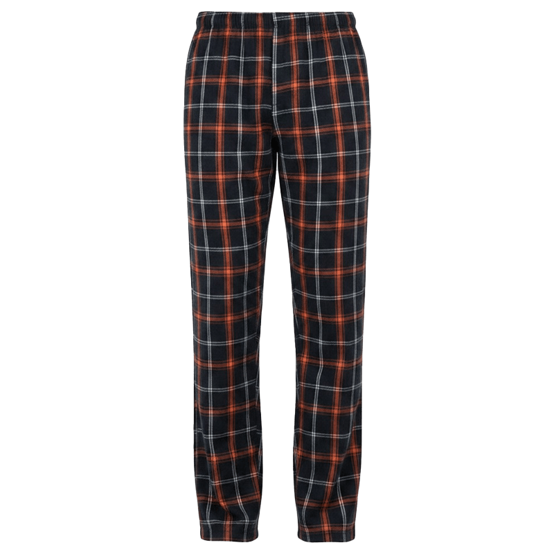 Black/Orange/White Plaid