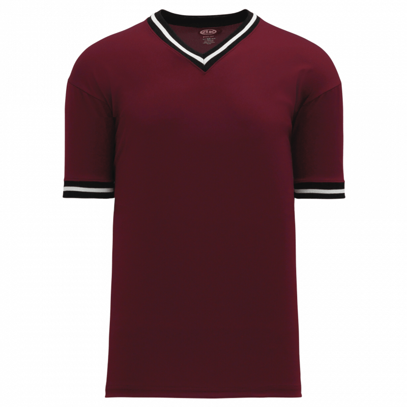 Maroon/Black/White