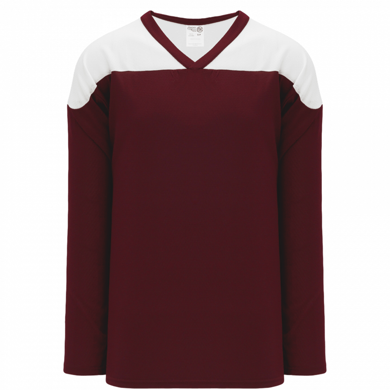 Maroon/White
