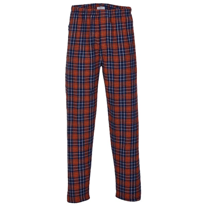 Navy/Orange Plaid