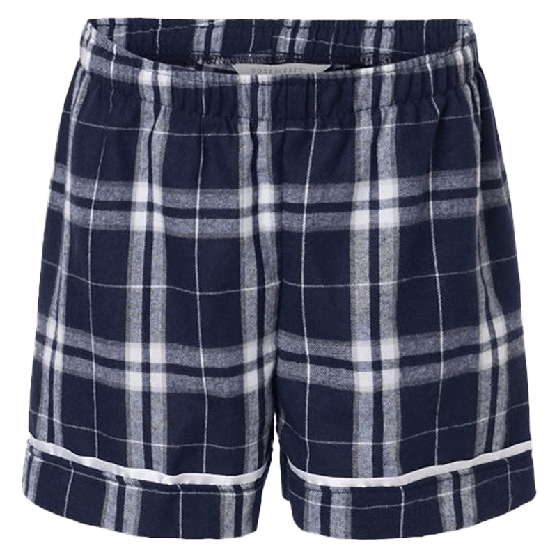 Navy/Silver Plaid