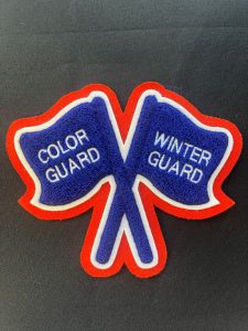 Chenille Color Guard Embroidery Patch for Varsity Jacket
