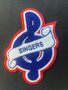 Chenille Singer Embroidery Patch for Varsity Jacket